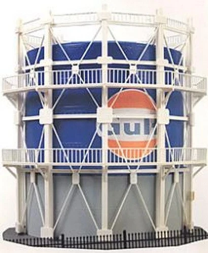 Model Power 619 HO Scale Built-up Gulf Gas Tank Building Kit - Image 1 of 1