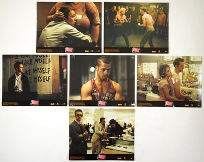 FIGHT CLUB Orig. Set of 6 Movie Lobby Cards 1999 EDWARD NORTON BRAD PITT FINCHER - Image 1 of 4