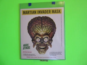 Mars Attacks OFFICIAL 8x10" Paper Martian Invader Mask - Picture 1 of 2