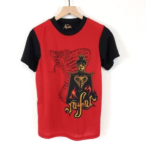 Disney Aladdin Jafar SIZE L Youth UNISEX Tshirt PJ Pajama Shirt Red Black Gold - Picture 1 of 8
