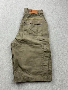 Ecko Unltd Mens 32 Green Cargo Shorts Multi Pocket Streetwear Y2K Long Baggy - Picture 1 of 14