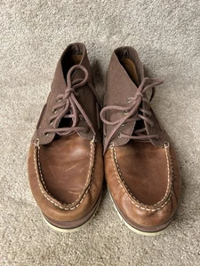 Sperry Leather & Canvas Leeward Mini Lug Chukka Boots Men's Size 12M - Picture 1 of 6