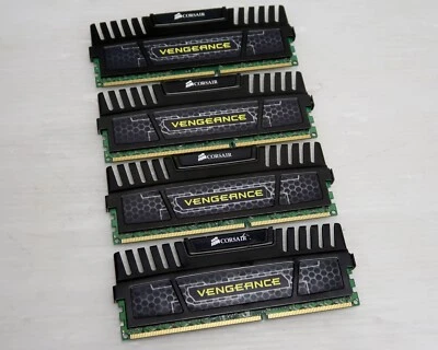 16GB (4x4GB) DDR3, PC3-12800, 1600MHz, 1.5V, CORSAIR VENGEANCE, WORKING - Image 1 of 3