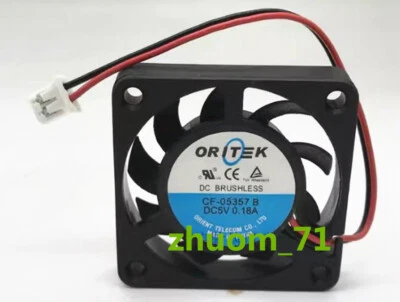 1PC ORIENT CF-05357B 5V 0.18A 3507 3.5cm Silent Ball Cooing Fan - Image 1 of 3