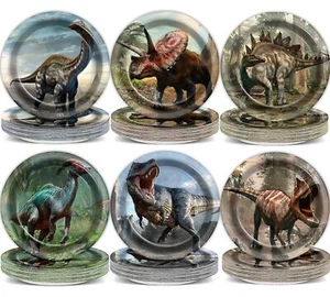 Naozinebi 72PCS Dinosaur Birthday Plates Dinosaur Party Supplies Dino World T... - Picture 1 of 7