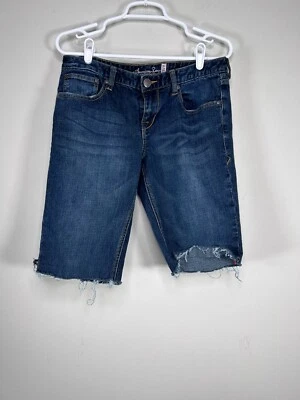 Bermudas de mezclilla American Rag Curvy para mujer junior 11 azul desgastado informal Foto 1 de 4