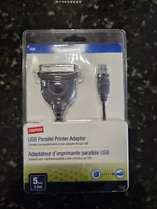USB Parralel Printer Cable Adapter Staples - Picture 1 of 2