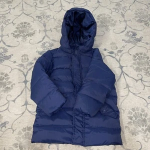 United Colors Of Benetton Kids Winter Jacket Parka Size Small 120 cm Navy Blue - Picture 1 of 7