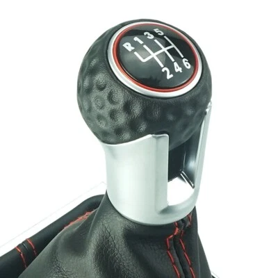 Schalthebel Schaltknauf passend für VW Golf 5 6 7 GTI GTD Jetta Golfball 6 Gang - Bild 1 von 4