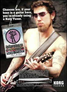 Jane's Addiction Dave Navarro Korg DTR-2000 Digital Rack Tuner 2004 ad print - Picture 1 of 3