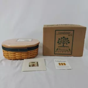 Longaberger Collectors Club Harmony Basket #3 Lid Certificate & Protector Boxed - Picture 1 of 19