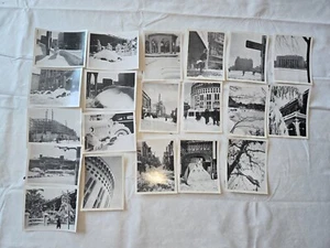 LOT OF 20 VINTAGE 1951 B&W REAL PHOTOS OCCUPIED JAPAN TOKYO THE BIG SNOW - Picture 1 of 6