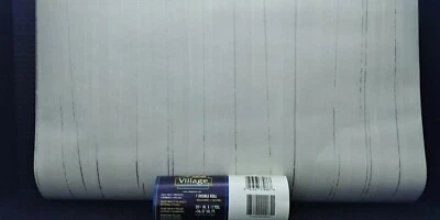 Papel pintado Village 5805651 básico blanco con rayas plateadas fácil 60% de descuento Foto 1 de 4