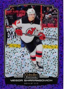 2022-23 O-Pee-Chee Platinum Violet Pixels #157 Yegor Sharangovich /299 - Picture 1 of 2