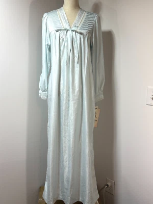 Vintage Barbizon Nightgown Women Small Lace Cuddleskin Pajama Satin Cotton NWT - Image 1 of 4