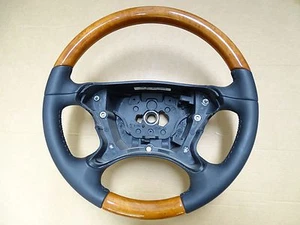 Mercedes SL holz holzlenkrad w230 r 230 seering wheel AMG wood a 2304600703 w211 - Picture 1 of 2