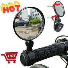 Rotate Bicycle Cycling Bike Back Rear View Handlebar Safety Rearview Mirror