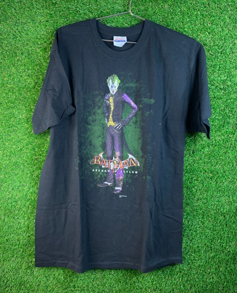 De Colección Batman Arkham Asylum Joker Negro Grafito DC Comics Promo T Talla L Foto 1 de 4