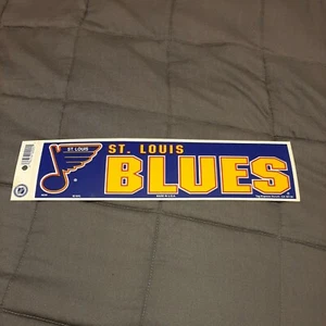 Tira de calcomanía vintage de equipo ST. LOUIS BLUES (1990) - Imagen 1 de 3