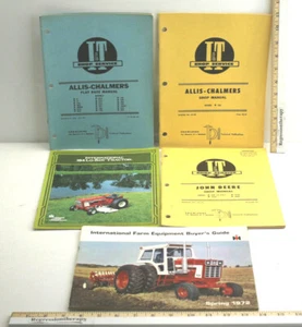 Manuales de tarifa plana de servicio de tienda de I&T de 3 piezas Allis ChalmersJohn Deere + International - Imagen 1 de 9