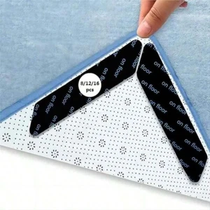 Pinzas antideslizantes para alfombras - Lavables, adhesivo de doble cara para madera dura y azulejos - Imagen 1 de 5
