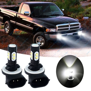 2X LED Fog Light Kit 880 881 899 Bulbs For 1999-2001 Dodge Ram 1500 2500 3500 - Foto 1 di 10