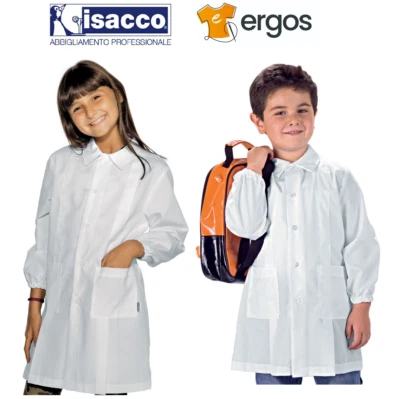 Isacco Grembiule POLLICINO Asilo Scuola Materna Unisex Grembiulino Bianco 000200 - Immagine 1 di 2