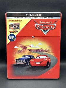 Cars 4K UHD/Blu-Ray/Digital Code - Limited Edition Steelbook *NEW* - Foto 1 di 3