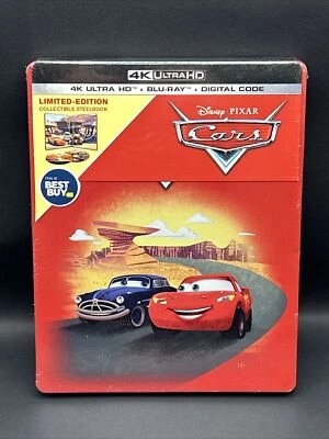 Cars 4K UHD/Blu-Ray/Digital Code - Limited Edition Steelbook *NEW* - Image 1 of 3