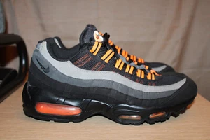 NIKE Air Max 95 Black Orange Halloween Sneakers 609048-054 Men’s US 8.5 EU 42 - Picture 1 of 14