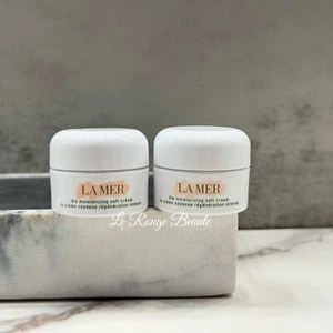 2x La Mer The Crema Hidratante SUAVE 3,5 ml*2 = 7 ml 0,24 oz Mini Tamaño de Viaje - Imagen 1 de 1