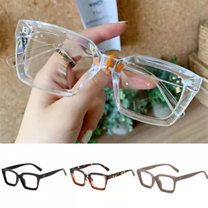 Reading Glasses Square Presbyopia Diopter Large Frame Oversized High-definition - Picture 1 of 19