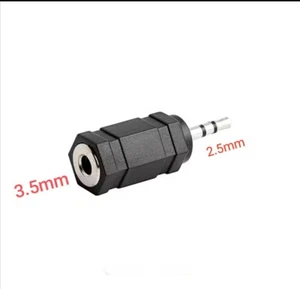 Adattatore cuffie aux audio da 2,5 mm maschio a 3,5 mm femmina convertitore jack stereo - Foto 1 di 1