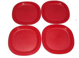 Tupperware Impressionen Dessertteller 8" quadratisch rot Neu - Bild 1 von 1