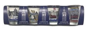 Set of 4 London Shot Glasses Brand New and Still in the Box - Picture 1 of 5