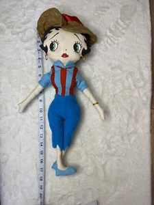Betty Boop Plush Cowboy Doll 17" Vintage - Picture 1 of 3