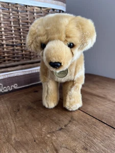 Aurora Miyoni 10” Yellow Labrador Plush Stuffed Animal Puppy - Picture 1 of 7