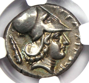 Illyria Dyrrhachium AR Stater 300 BC Pegasus and Athena Coin - NGC Choice XF - Picture 1 of 7