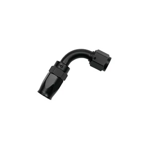 90 Degree Swivel 4AN Hose End Fitting Aluminum Black - Picture 1 of 2