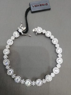 Bracciale Donna Venerio Tennis A Roselle 6MM In Argento 925 Rodiato  - Immagine 1 di 4