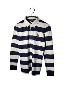 Polo Ralph Lauren Rugby Camisa a Rayas Manga Larga Polo Talla XL Niñas 16 RLPC - Imagen 1 de 7
