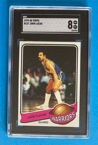 Tarjeta de baloncesto Topps 1979-80 #127 John Lucas Golden State Warriors clasificación SGC 8 - Imagen 1 de 6