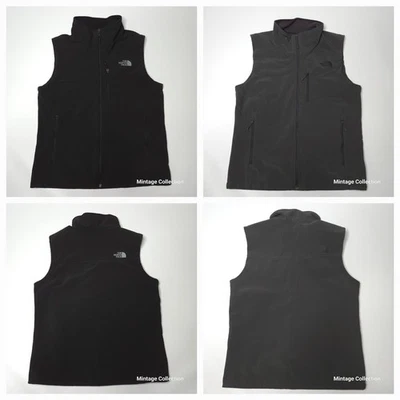 批量 2 件 黑色和绿色 North Face Apex 仿生 2 全拉链户外背心 L 码 — 第 1/4 张图片