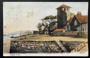 1904 Cremyll Point, Torpoint, Plymouth Devon, Colour Image Vintage Postcard - Picture 1 of 2