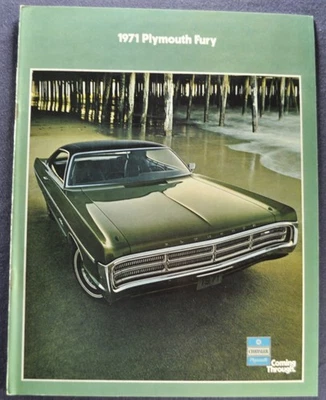 1971 Plymouth Fury брошюра Sport GT I II III хардтоп седан отличном оригинале - Изображение 1 из 4