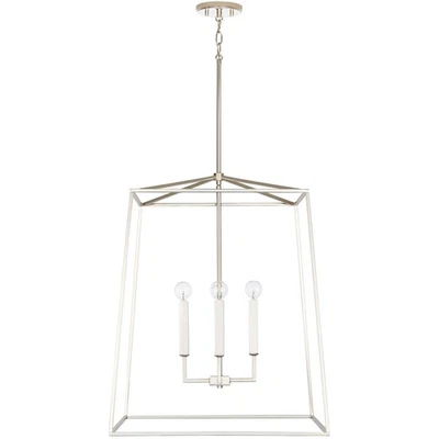 Capital Lighting Fixtures 537643PN CAJA ABIERTA Thea Foyer Colgante Níquel Pulido Foto 1 de 4