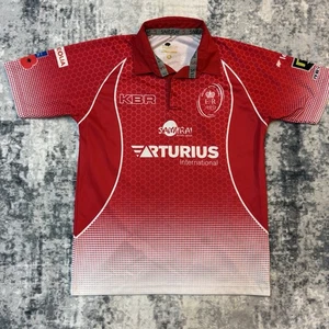 Mens Samurai British Army Royal Legion Rugby Shirt Small S Red - Picture 1 of 5