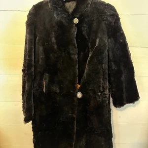 Duplers womens midlength fur coat - Picture 1 of 9