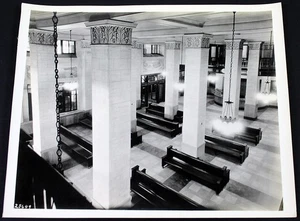 1930 Pickwick-Greyhound Bus Terminal Interior Waiting Room Photo KC MO Vintage - Picture 1 of 4