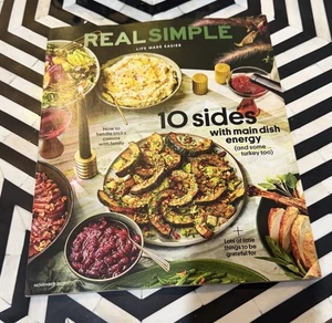 Real Simple Magazine November 2025  10 Sides with a main dish energy - Picture 1 of 1